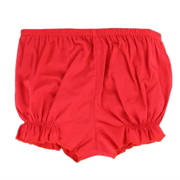 Red Bishop Angel Sleeves Baby Girl Dress. Girls Smocked Bishop Birthday Dress - Picture 8 of 9